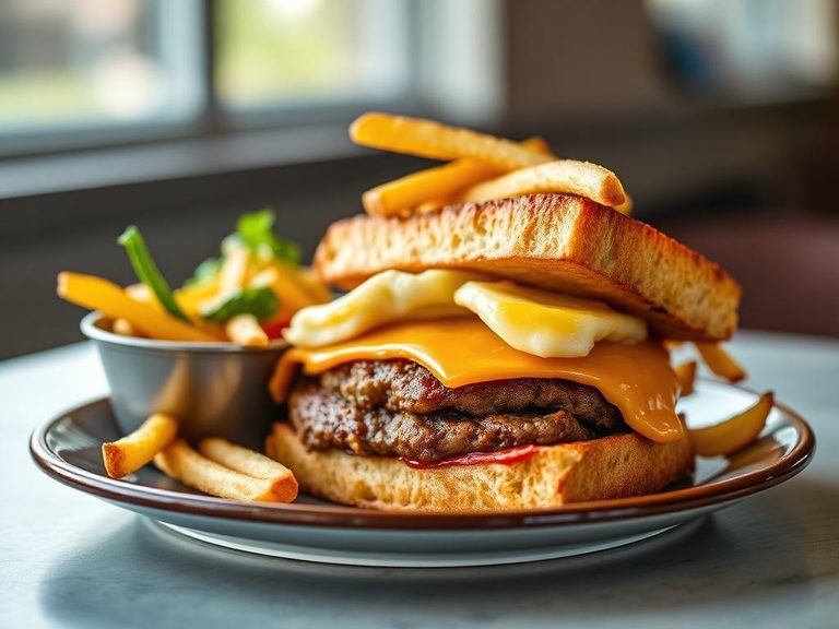 Patty Melt with Fries