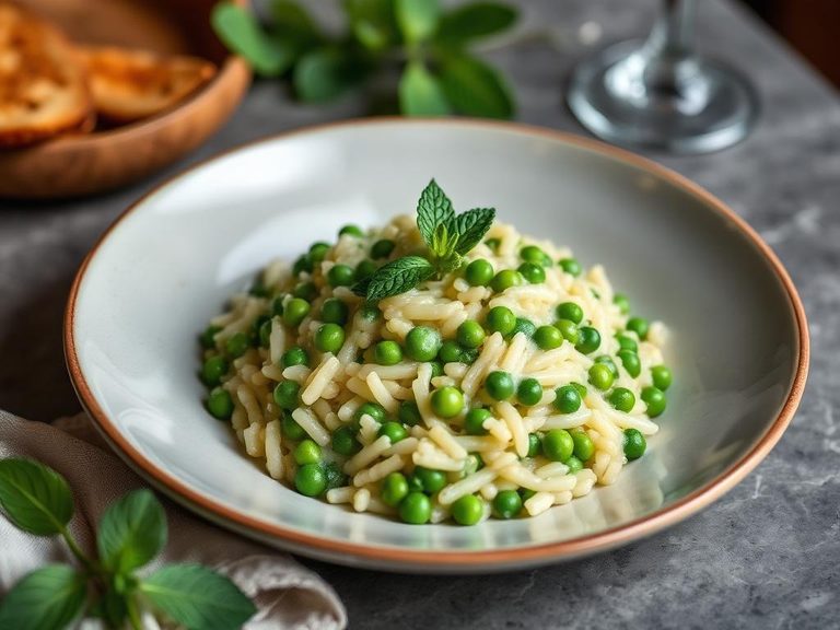 Pea and Mint Risotto
