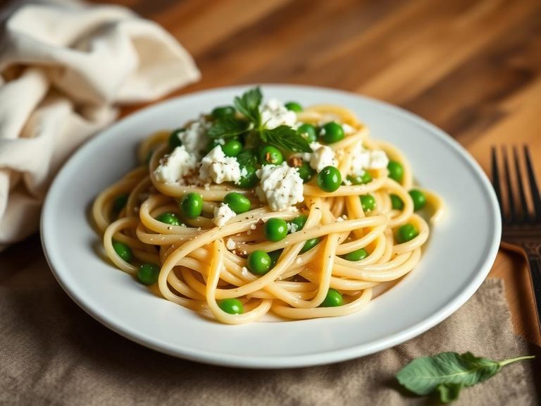 Pea and Ricotta Pasta