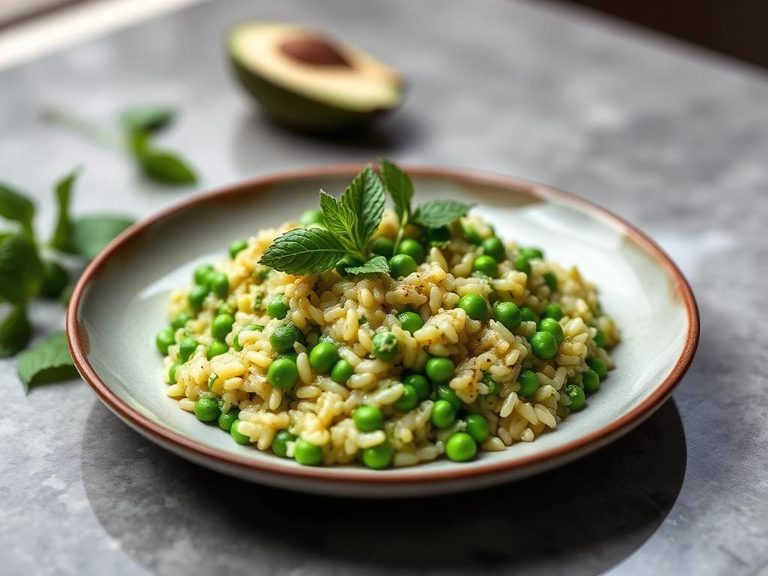 Pea & Mint Risotto (Italian-inspired)