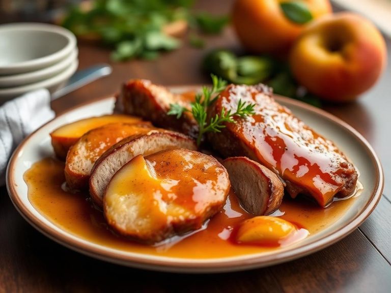 Peach Glaze for Meats
