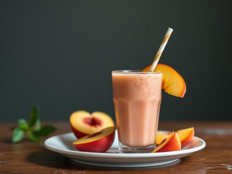 Peach Melba Smoothie