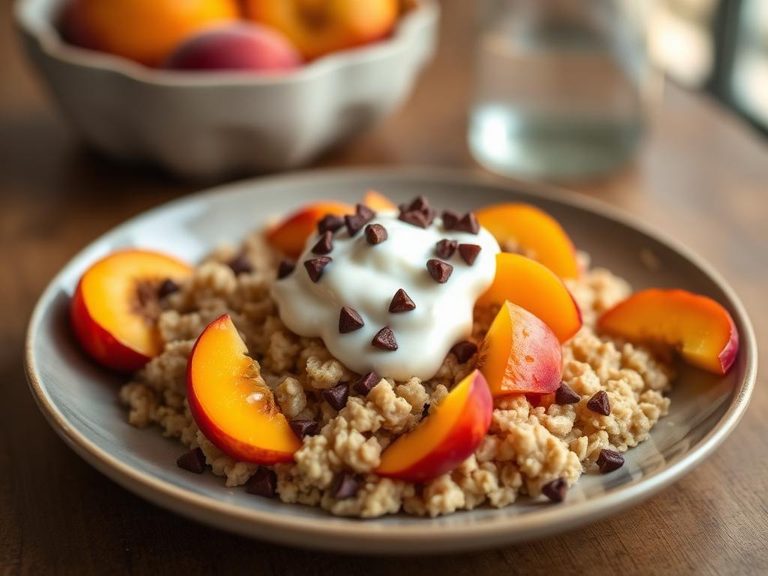 Peaches and Cream Oatmeal