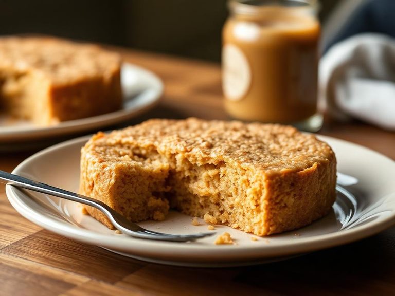 Peanut butter and banana rice cake