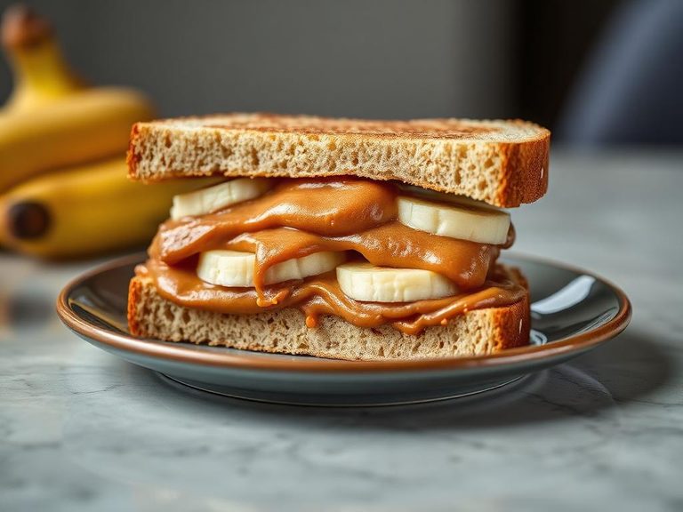Peanut Butter and Banana Sandwich