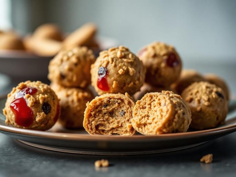 Peanut Butter and Jelly Energy Balls