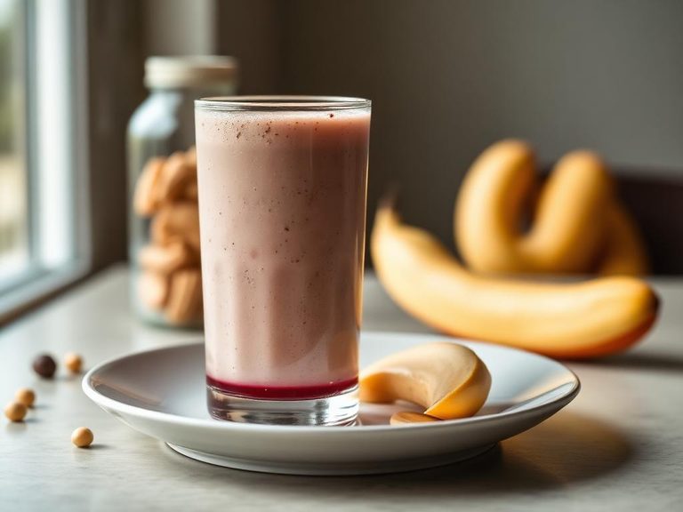 Peanut butter and jelly smoothie