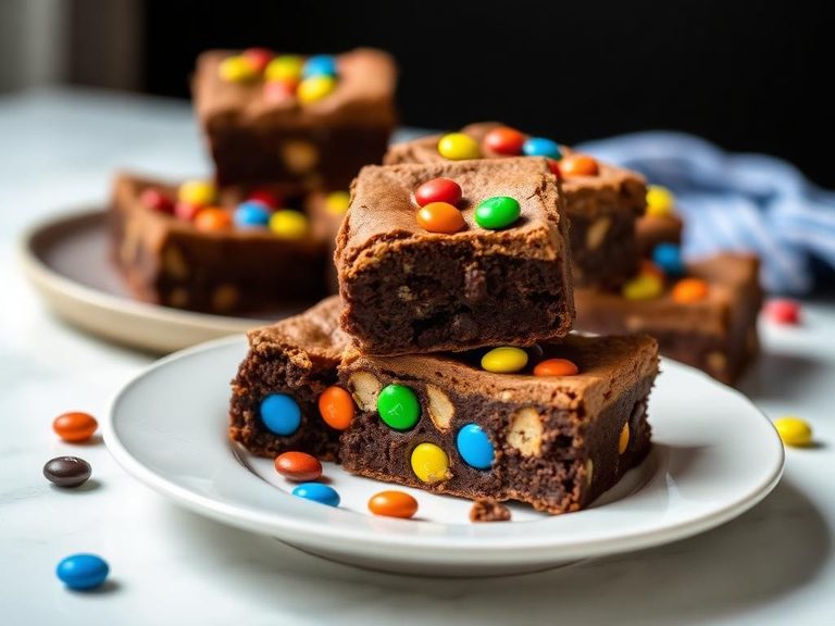 Peanut Butter M&M Brownies