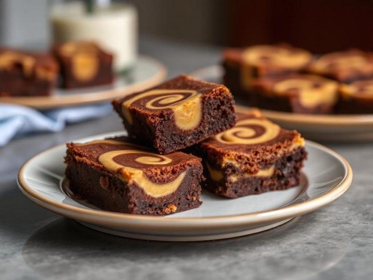 Peanut Butter Swirl Brownies