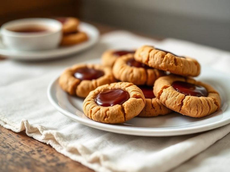 Peanut Butter Thumbprint Cookies