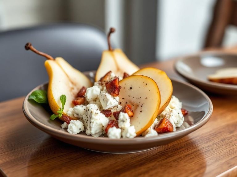 Pear and Cottage Cheese Bowl