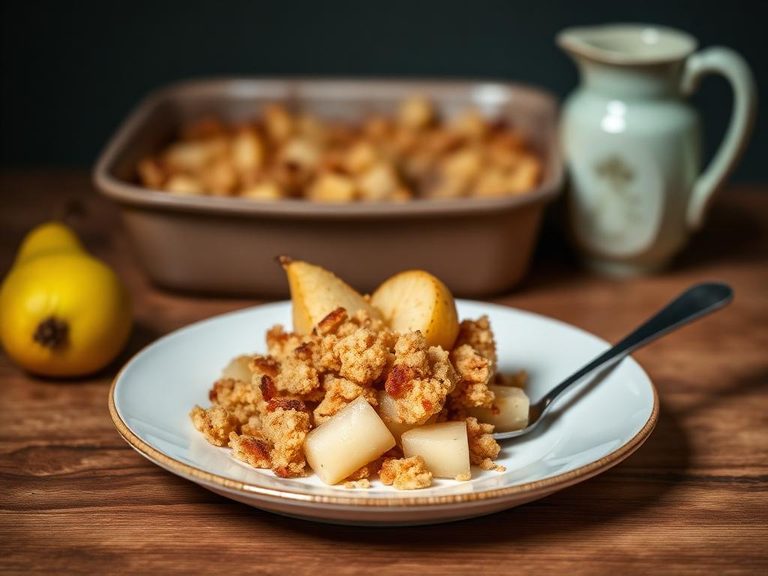 Pear and Ginger Crumble