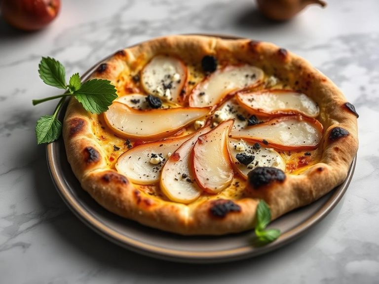 Pear and Gorgonzola Pizza