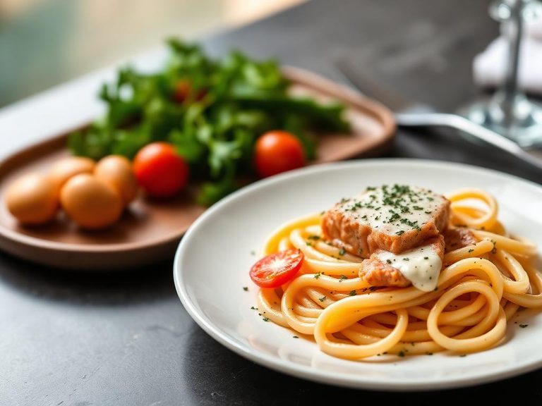Penne al Salmone e Panna