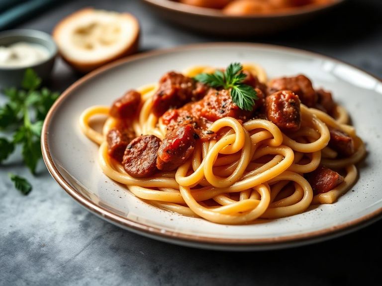 Penne alla Vodka with Sausage