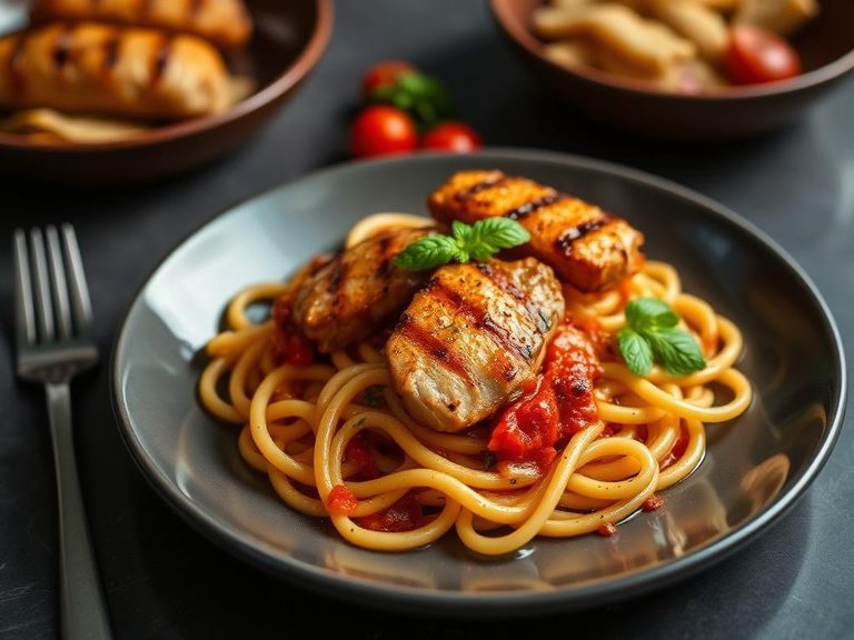 Penne Arrabbiata with Grilled Chicken