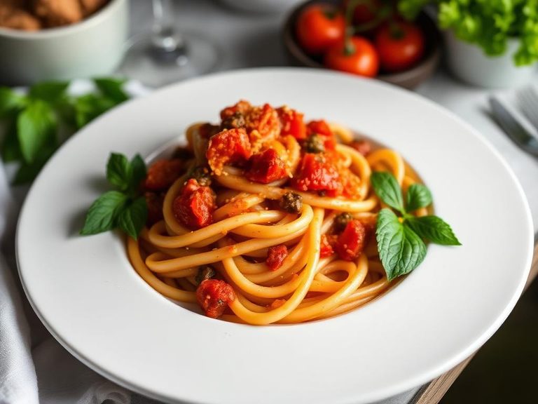 Penne Arrabbiata with Vegetables