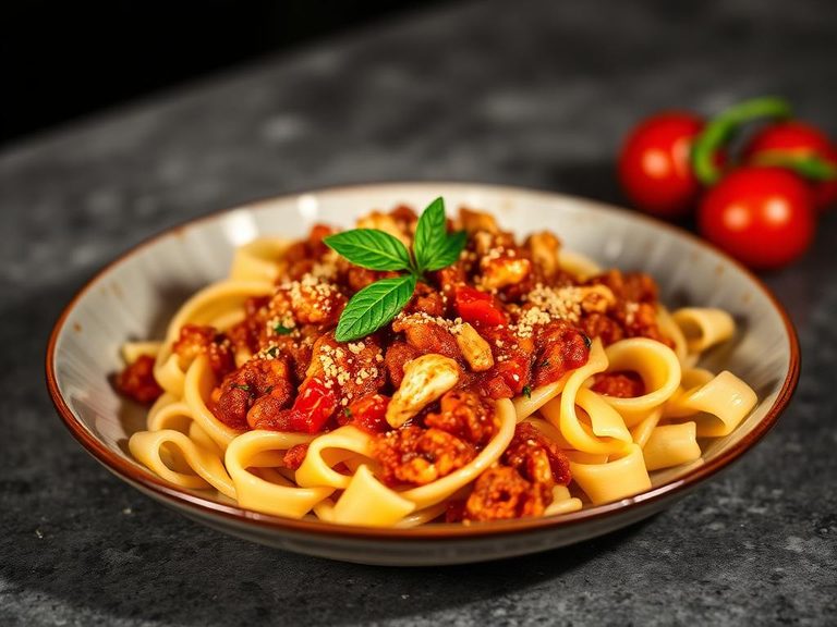 Penne with Chicken Ragu