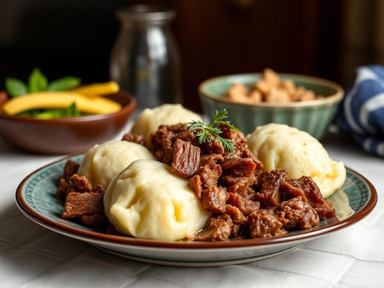 Pennsylvania Dutch Dried Beef and Dumplings