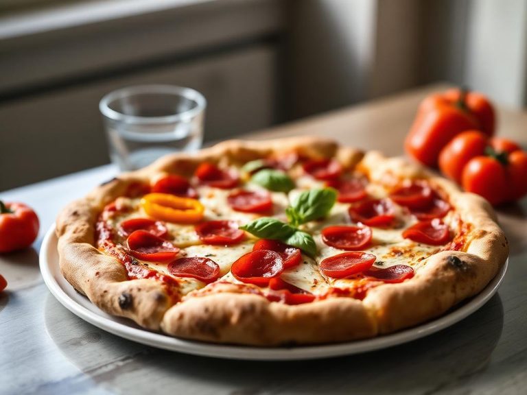 Pepperoni and Bell Pepper Pizza