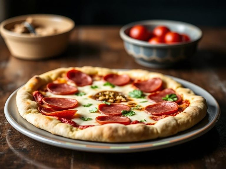 Pepperoni and Sausage Thin Crust