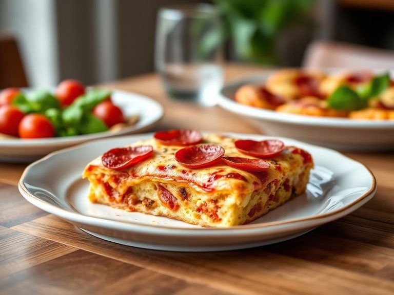 Pepperoni pizza casserole