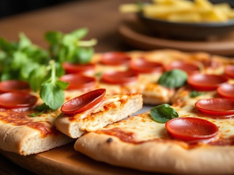 Pepperoni Pizza with Stuffed Crust