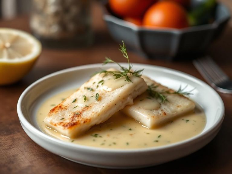 Perch Fillets in Lemon-Dill Sauce
