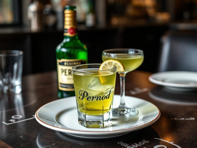 Pernod or absinthe liqueur