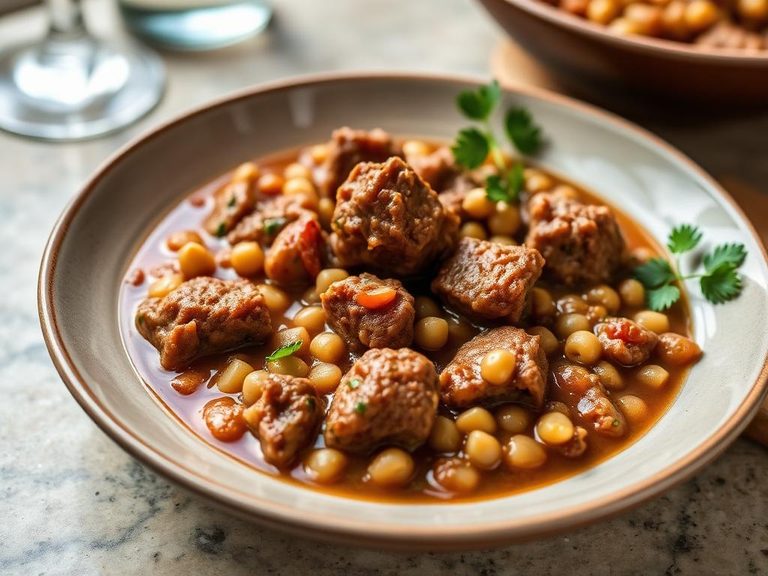 Persian Gheimeh (Lamb and Split Pea Stew)