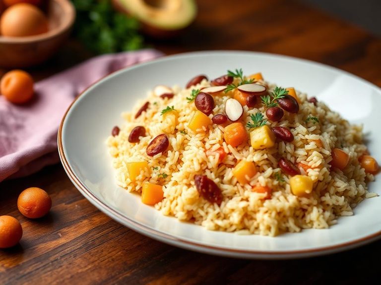 Persian Rice with Apricots and Almonds