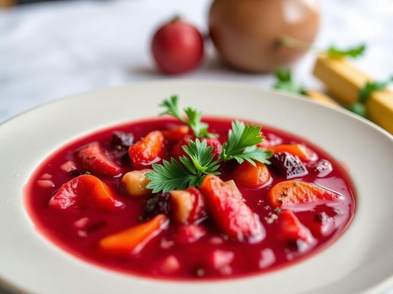 Pestle (Ukrainian Christmas Eve beet soup)