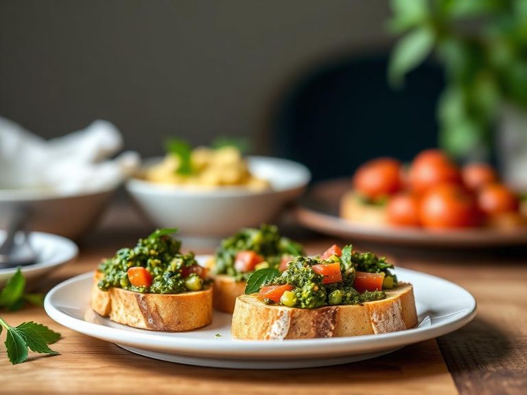 Pesto bruschetta