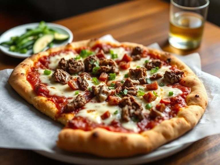 Philly Cheesesteak Pizza