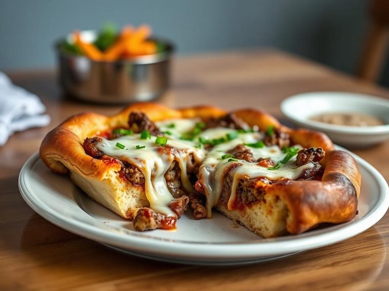 Philly Cheesesteak Stuffed Crust Pizza