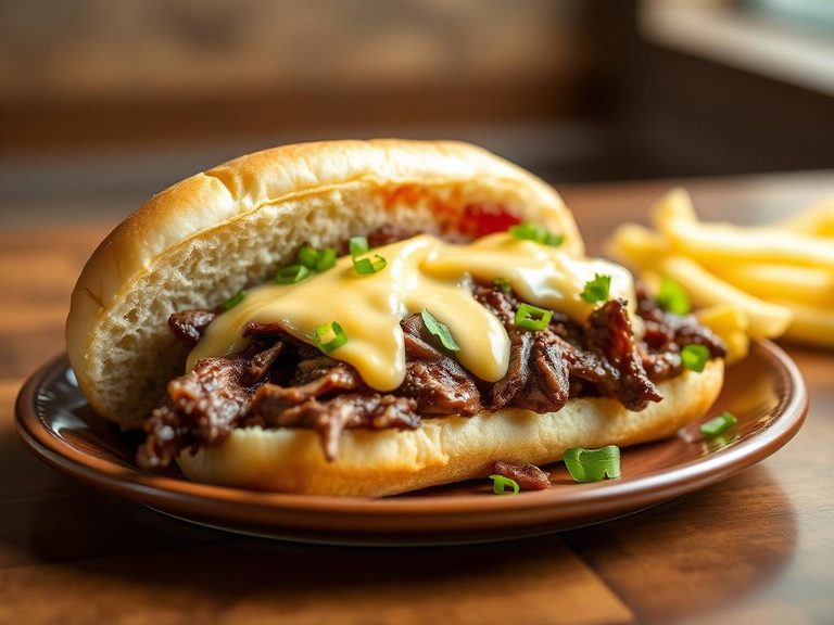 Philly Cheesesteak (using rib meat)