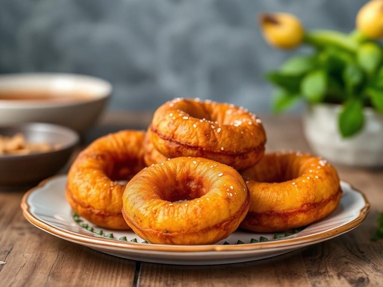 Picarones (Peruvian squash and sweet potato doughnuts, a related concept)