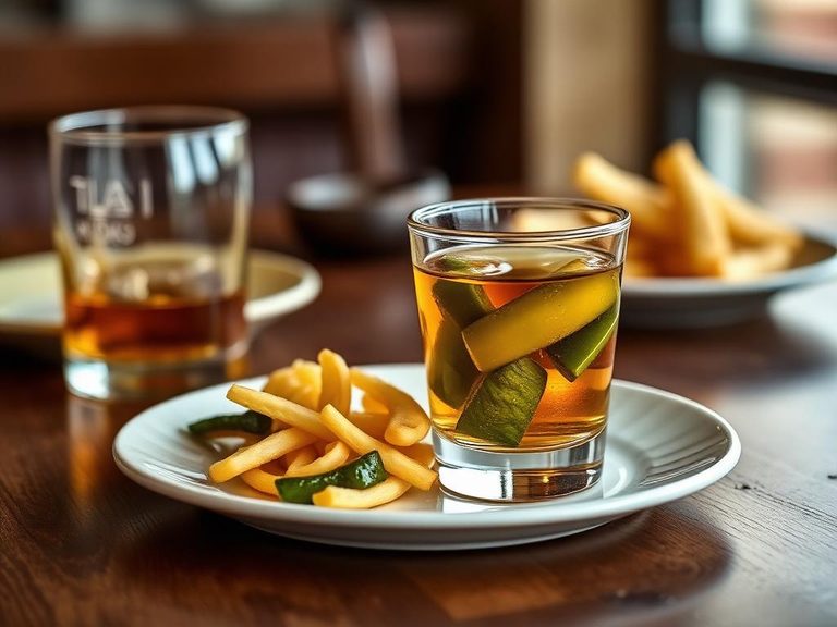 Pickle-Back Shot (with whiskey)