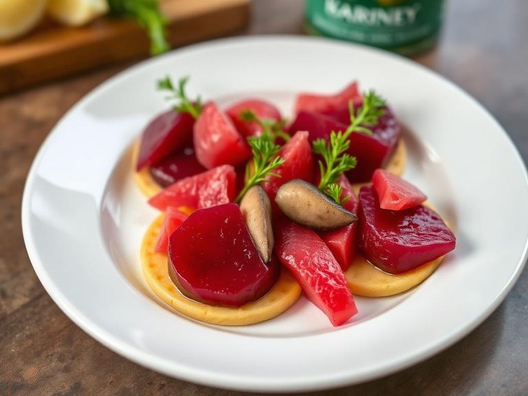Pickled Beet and Herring Appetizer