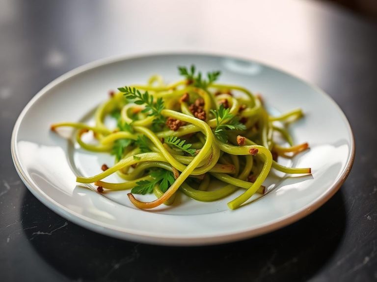 Pickled fern shoots