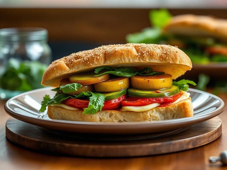 Pickled Green Tomato Sandwich