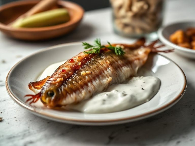 Pickled Herring with Cream Sauce (Matjes)