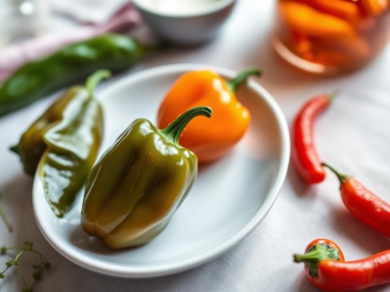 Pickled Hungarian wax peppers (savanyított paprika)