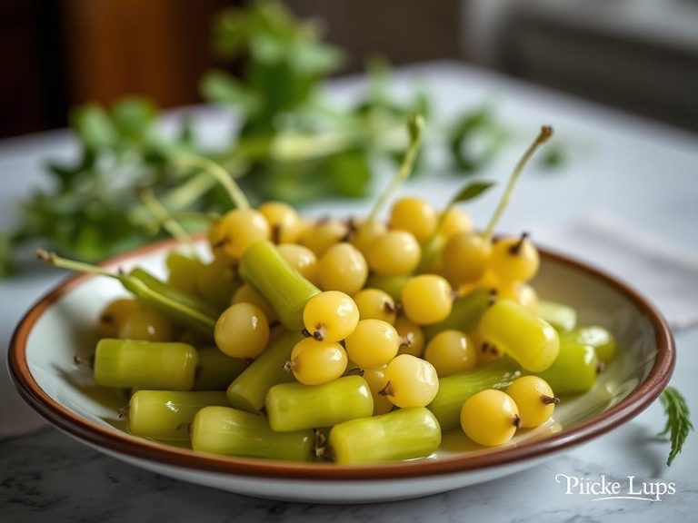 Pickled lupins