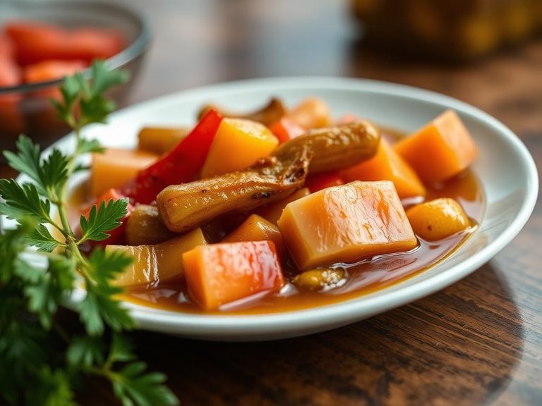 Pickled or preserved in brine