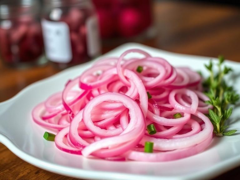 Pickled red onions