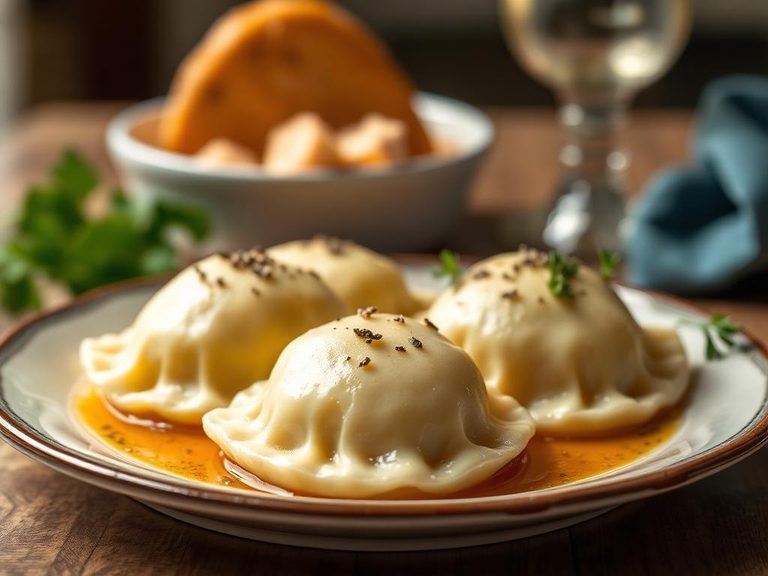Pierogi Ruskie (potato and cheese)
