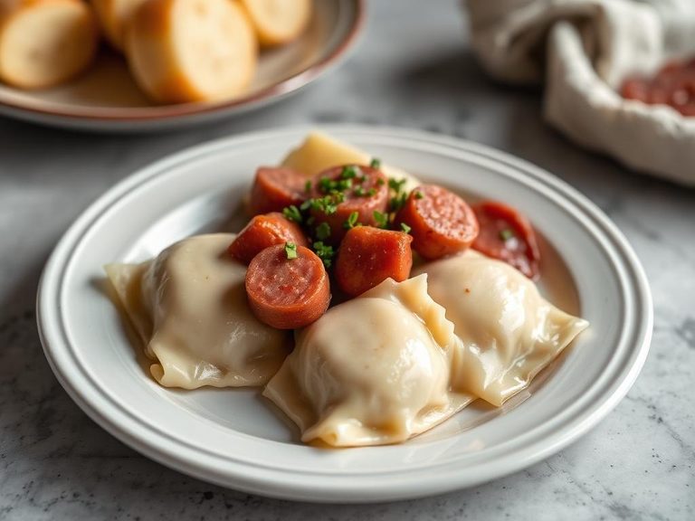 Pierogi with Kielbasa