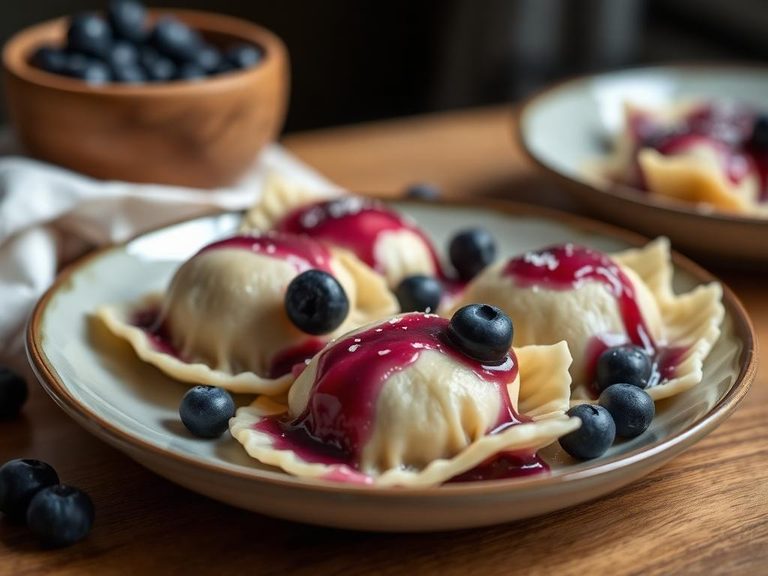 Pierogi z Jagodami (blueberry)