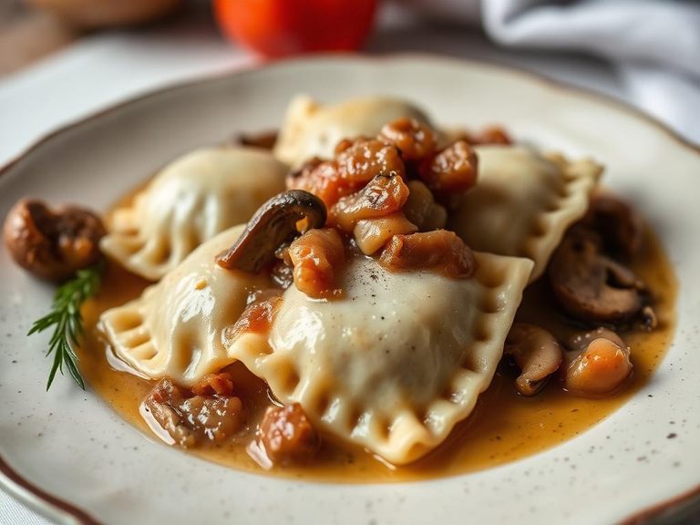 Pierogi z Kapustą i Grzybami